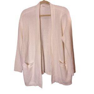 Marine Layer Women’s Cotton Cream Knit Cardigan Sz M